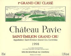 1998 Chateau Pavie 0,75 L (€ 520 / l)