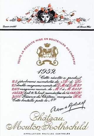 1952 Mouton Rothschild 0,75 L (€ 1.940 /l)