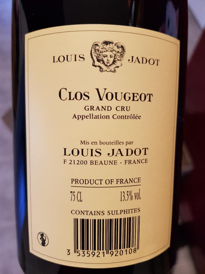 2010 Clos Vougeot Grand Cru - L. Jadot 0,75 L (€ 193,33 /l)