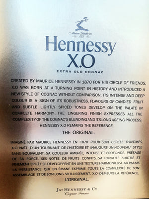 Cognac - Hennessy X.O. - 1 Liter (€ 355,- /l)