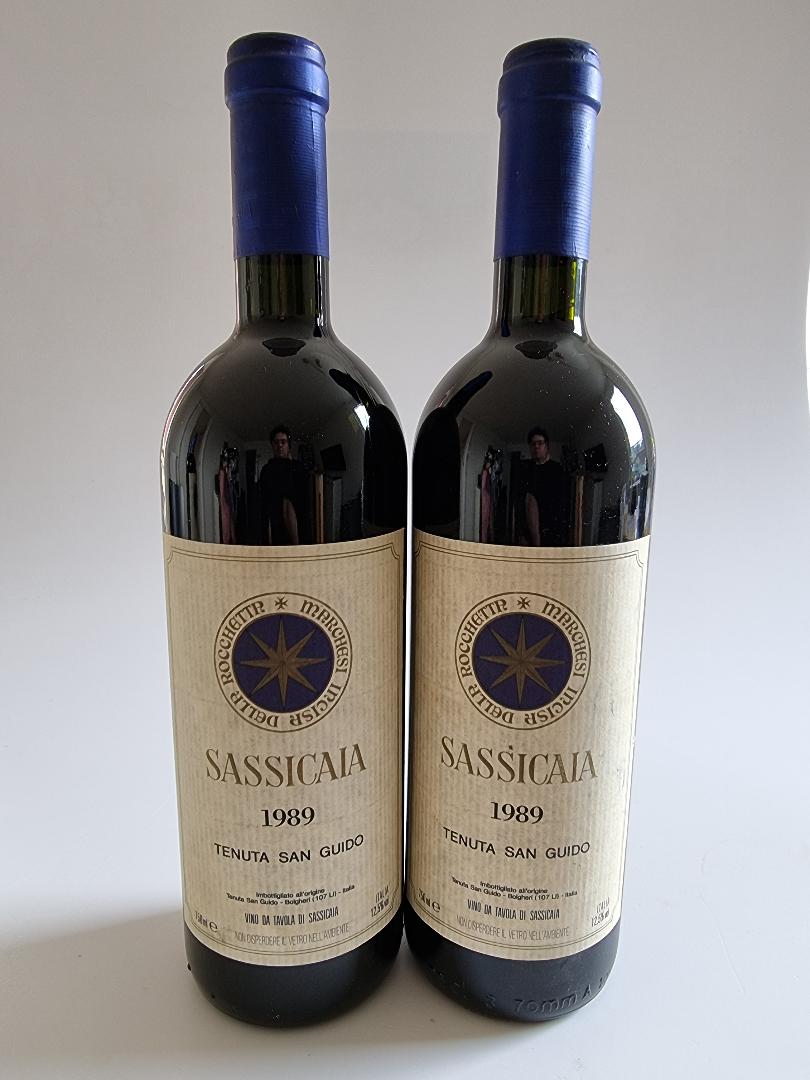 1989 Sassicaia 0,75 Liter (€ 400- /l)